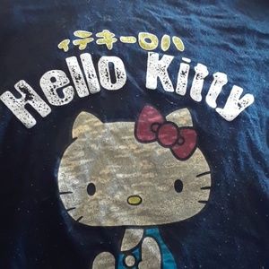 Cute Hello Kitty Burnout Tee